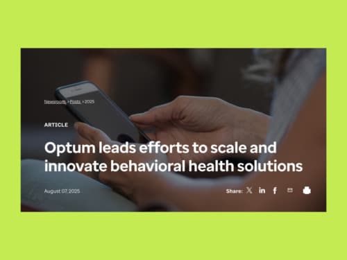 Optum Partners With Supportiv To Transform The Mental Healthcare Landscape
