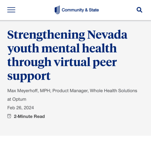 Supportiv se asocia con UnitedHealthcare Health Plan of Nevada Medicaid para atender a los adolescentes necesitados